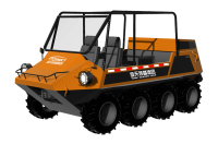 中小型水陸兩棲救援車（8&times;8，64KW，原地轉向）